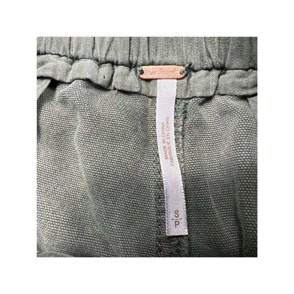 Free People Margate Pleated Drawstring Jogger Trouser Green Size Small - Picture 6 of 10
